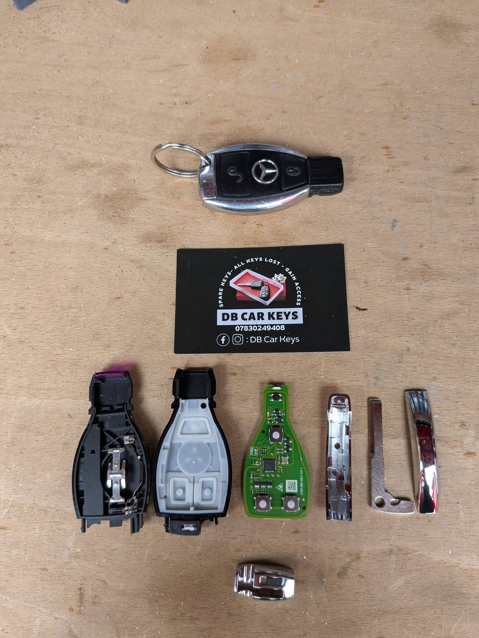Range of car keys programmed by DB Car Keys — transponder keys, smart keys, flip keys and key cards